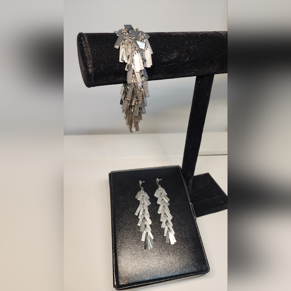 Vintage Swatch Bijou Bracelet And Earrings Set